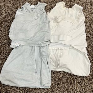 Halo swaddle sleep sacks VGUC, sizes newborn and small (0-3 months) velcro